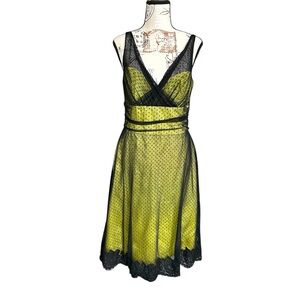 Jim Hjelm Occasions Vintage Pin Up Style Lace Overlay Dress size 12